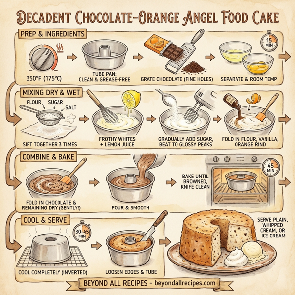 Decadent Chocolate-Orange Angel Food Cake instructions