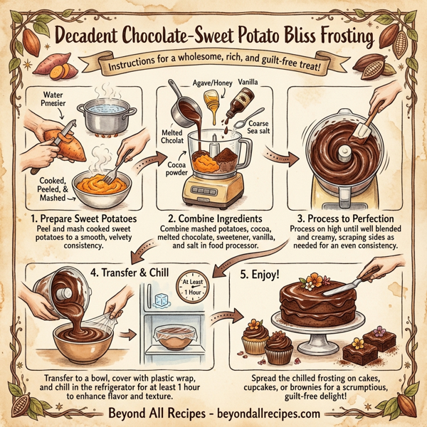 Decadent Chocolate-Sweet Potato Bliss Frosting instructions