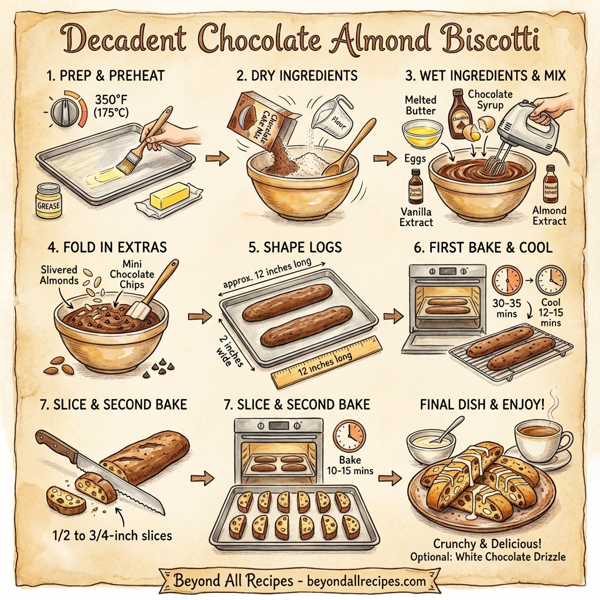 Decadent Chocolate Almond Biscotti instructions