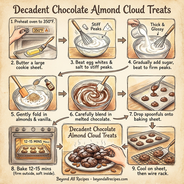 Decadent Chocolate Almond Cloud Treats instructions
