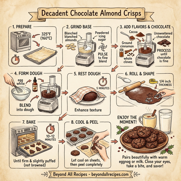 Decadent Chocolate Almond Crisps instructions