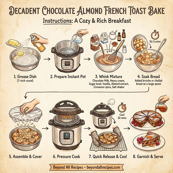 Decadent Chocolate Almond French Toast Bake instructions