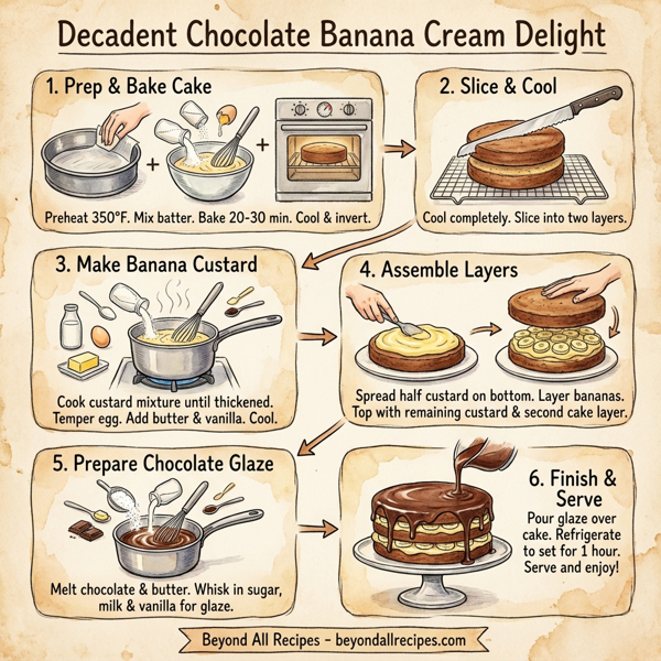 Decadent Chocolate Banana Cream Delight instructions