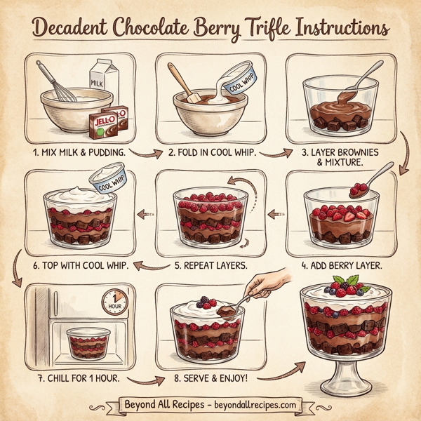 Decadent Chocolate Berry Trifle instructions