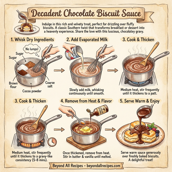 Decadent Chocolate Biscuit Sauce instructions