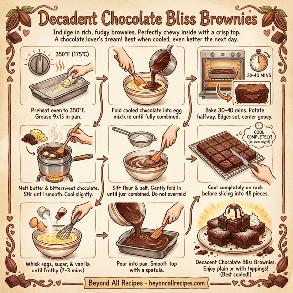 Decadent Chocolate Bliss Brownies instructions