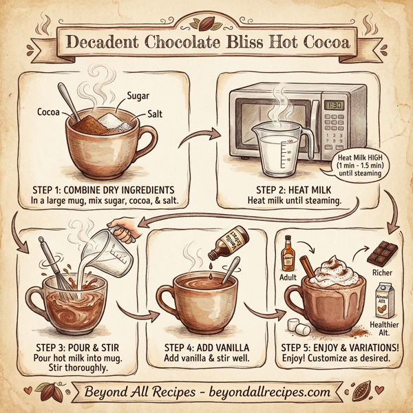 Decadent Chocolate Bliss Hot Cocoa instructions