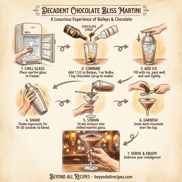 Decadent Chocolate Bliss Martini instructions