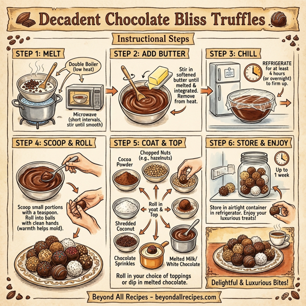 Decadent Chocolate Bliss Truffles instructions