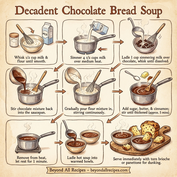 Decadent Chocolate Bread Soup instructions