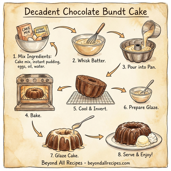 Decadent Chocolate Bundt Cake instructions