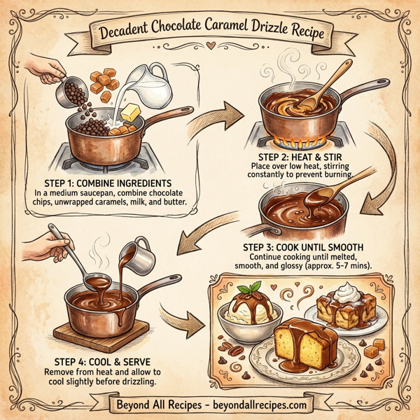 Decadent Chocolate Caramel Drizzle instructions