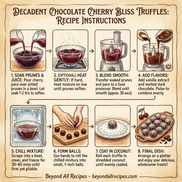 Decadent Chocolate Cherry Bliss Truffles instructions