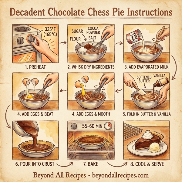 Decadent Chocolate Chess Pie instructions