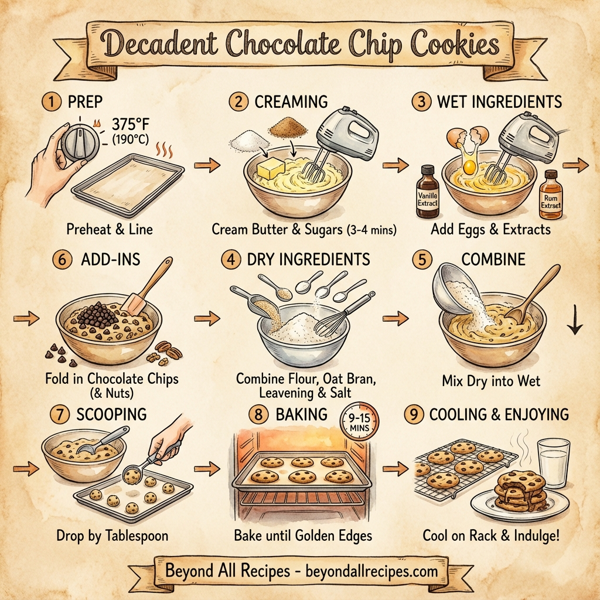 Decadent Chocolate Chip Cookies instructions