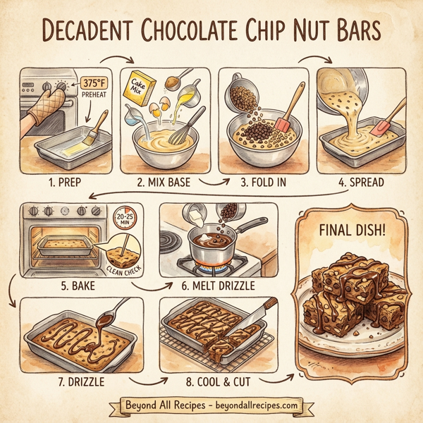 Decadent Chocolate Chip Nut Bars instructions