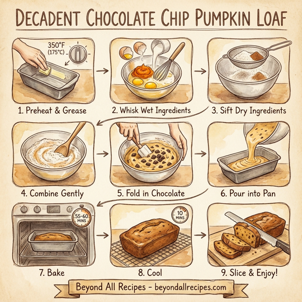Decadent Chocolate Chip Pumpkin Loaf instructions