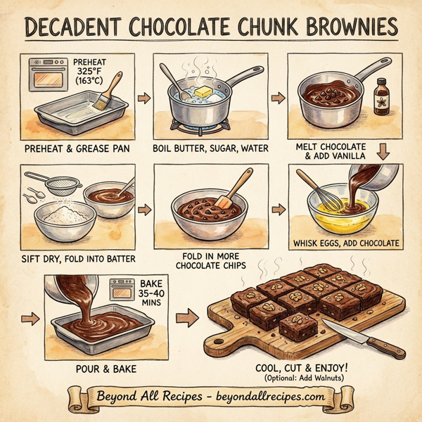 Decadent Chocolate Chunk Brownies instructions