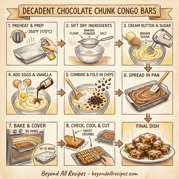 Decadent Chocolate Chunk Congo Bars instructions