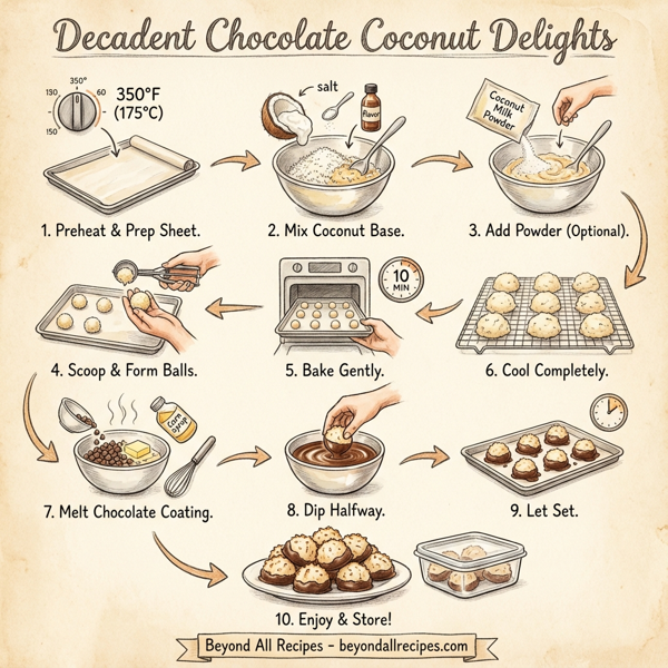 Decadent Chocolate Coconut Delights instructions