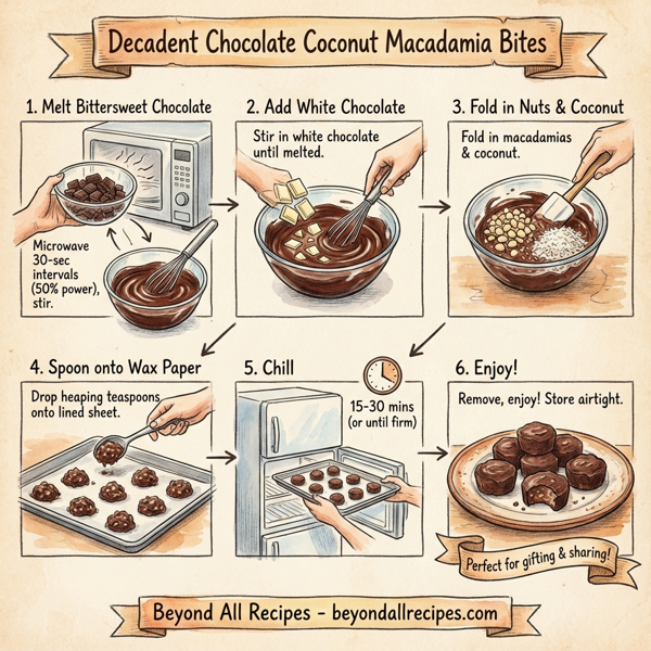 Decadent Chocolate Coconut Macadamia Bites instructions