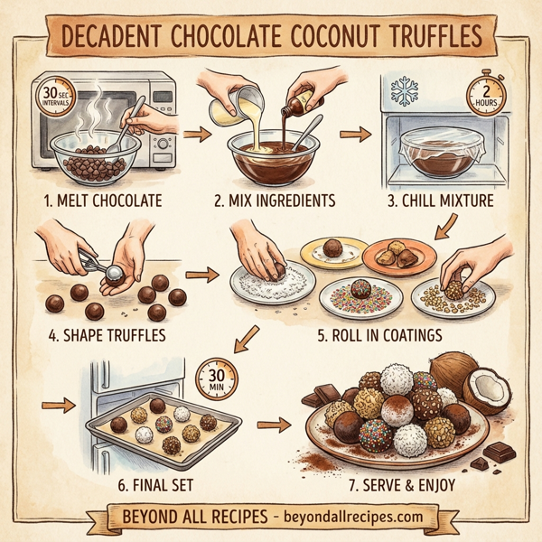 Decadent Chocolate Coconut Truffles instructions