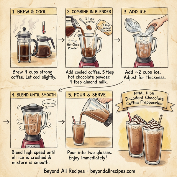 Decadent Chocolate Coffee Frappuccino instructions