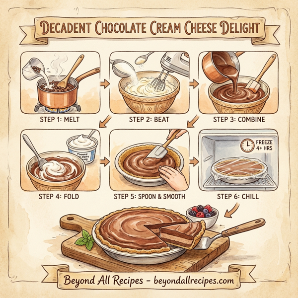 Decadent Chocolate Cream Cheese Delight instructions