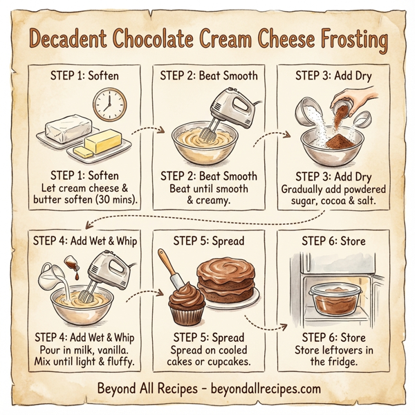Decadent Chocolate Cream Cheese Frosting instructions