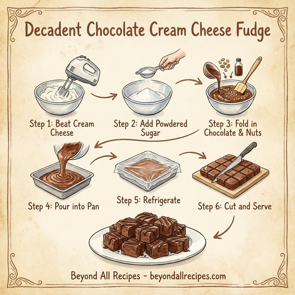 Decadent Chocolate Cream Cheese Fudge instructions