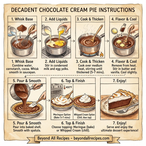 Decadent Chocolate Cream Pie instructions