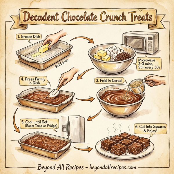 Decadent Chocolate Crunch Treats instructions