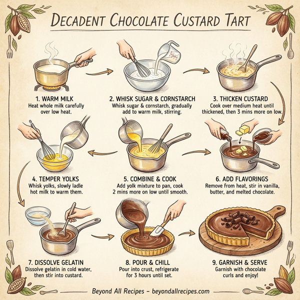 Decadent Chocolate Custard Tart instructions