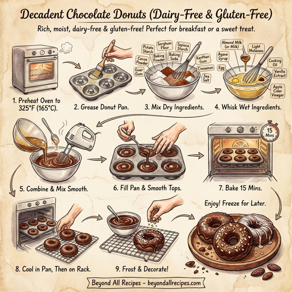 Decadent Chocolate Donuts (Dairy-Free & Gluten-Free) instructions