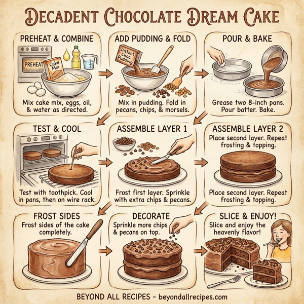 Decadent Chocolate Dream Cake instructions