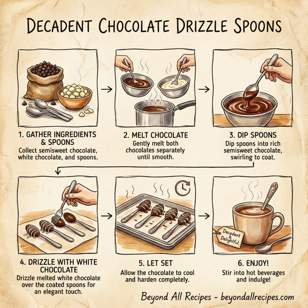 Decadent Chocolate Drizzle Spoons instructions