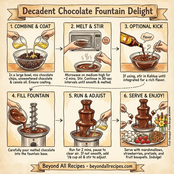 Decadent Chocolate Fountain Delight instructions