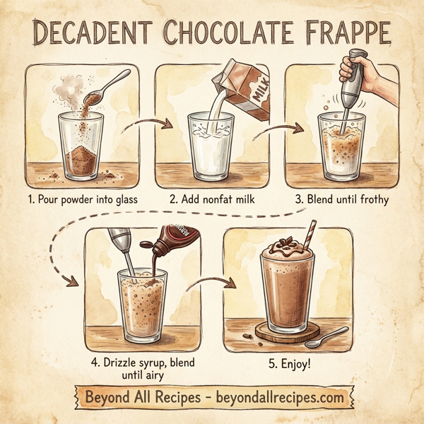Decadent Chocolate Frappe instructions