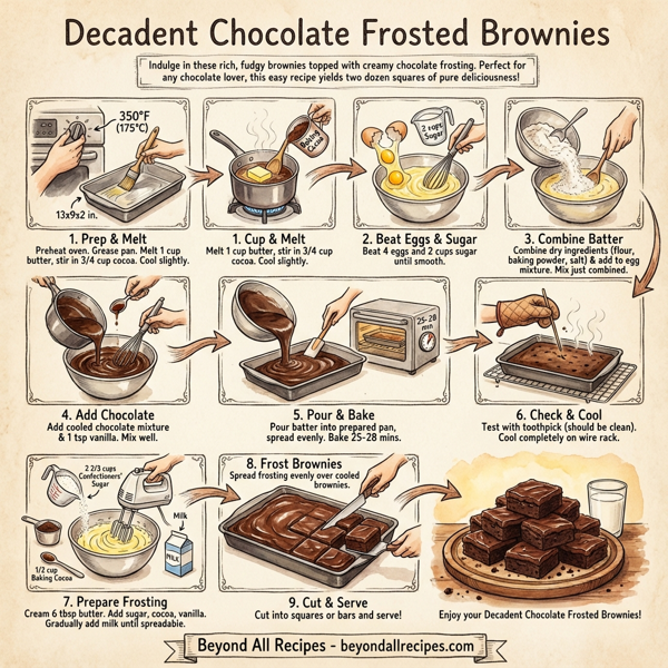 Decadent Chocolate Frosted Brownies instructions