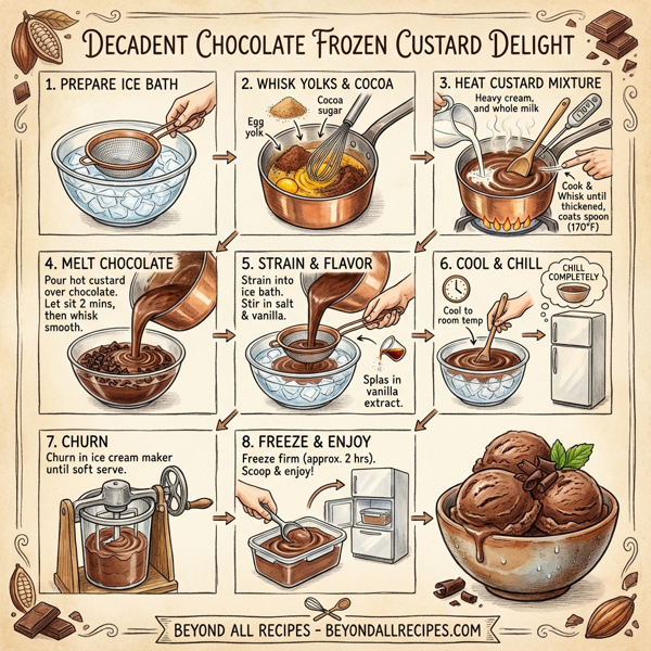 Decadent Chocolate Frozen Custard Delight instructions