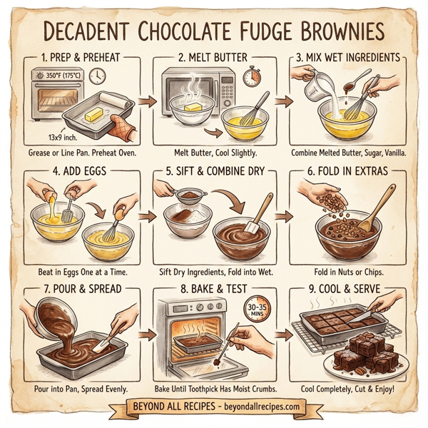 Decadent Chocolate Fudge Brownies instructions