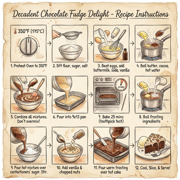 Decadent Chocolate Fudge Delight instructions