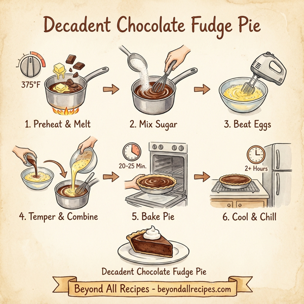 Decadent Chocolate Fudge Pie instructions