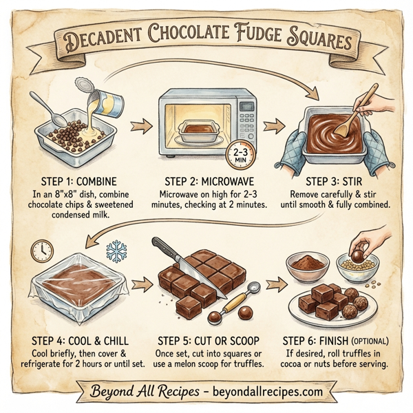 Decadent Chocolate Fudge Squares instructions