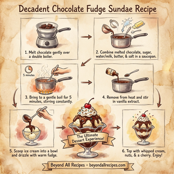 Decadent Chocolate Fudge Sundae instructions