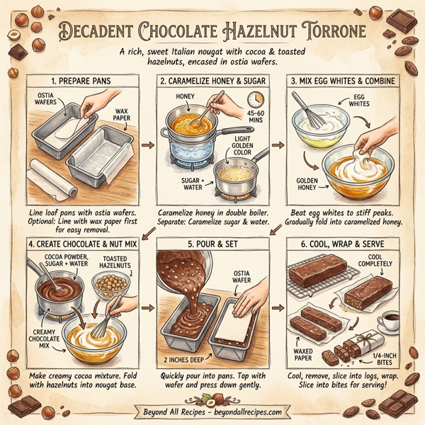 Decadent Chocolate Hazelnut Torrone instructions
