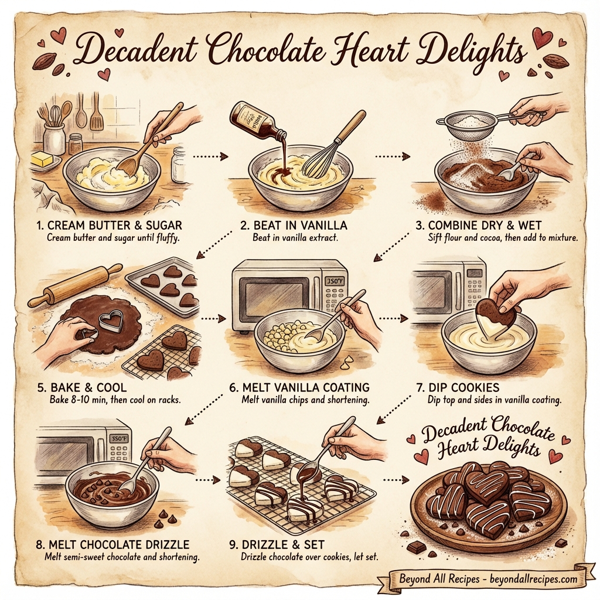 Decadent Chocolate Heart Delights instructions