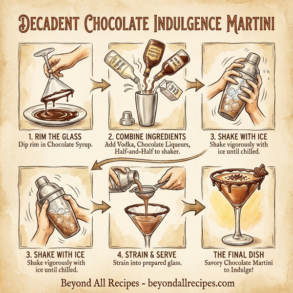 Decadent Chocolate Indulgence Martini instructions