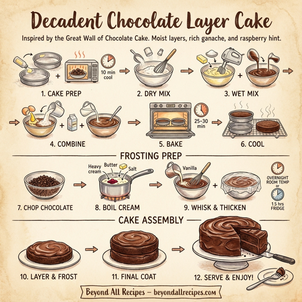 Decadent Chocolate Layer Cake instructions