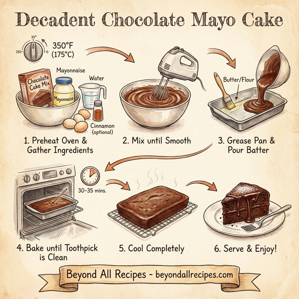 Decadent Chocolate Mayo Cake instructions